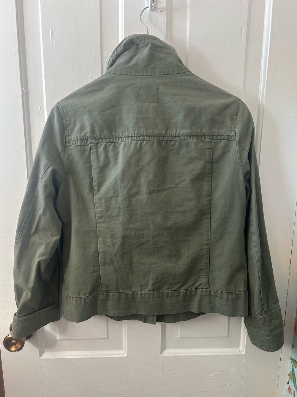 GAP Olive Green Utility Jacket with Zip & Flap Pockets - Picture 8 of 10